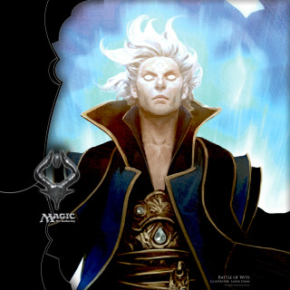 White hair man sword blue - altermodern free wallpaper