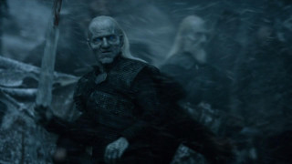 White haired man sword dark - cgi free wallpaper