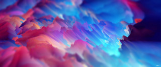 Colorful clouds 3d sky ocean - colorful cloud free wallpaper