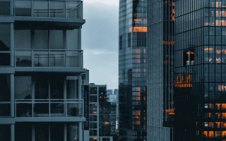 City skyline night cyberpunk bridge - cyberpunk art free wallpaper