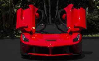 Red sports car doors open 4 - its door free wallpaper