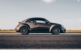 Car parked field windmill sideprofile - side profile free wallpaper