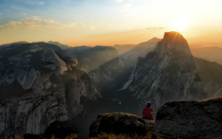 Mountain sunset solo cliff rock - the mountain free wallpaper