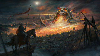 Anato finnstark darkfantasy horse fire - a horse in front free wallpaper