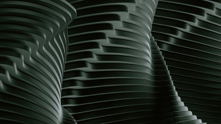 Black white plates stack black - ambient occlusion free wallpaper