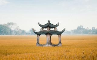 Tall tower field grass sky - fang congyi free wallpaper