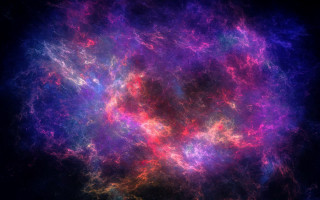 Colorful abstract space nebula aurora - abstract background free wallpaper