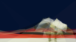 Mountain sky line abstract generative - buckminster fuller free wallpaper