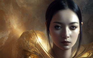 Golden dress shawl background fantasy - a gold background free wallpaper