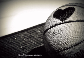 Basketball heart mat wall light - a mat free wallpaper