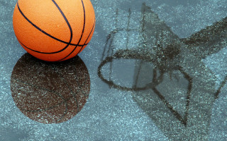 Basketball table glasses floor room - a basketball free wallpaper