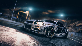 Car paint street night photorealism - paint free wallpaper