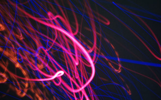 Blurry lights dark hologram neon - a blurry photo of a bunch free wallpaper