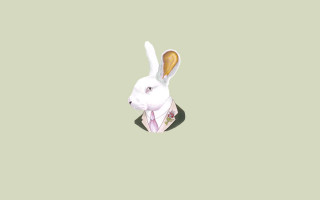 White rabbit suit tie green - a suit free wallpaper
