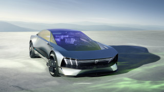 Futuristic car desert mountains blue - a desert landscape free wallpaper