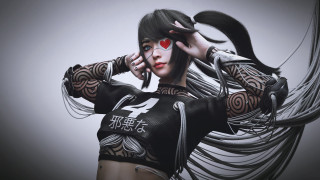 Woman heart tattoo cyberpunk cellphone - tattoo free wallpaper