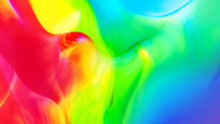 Abstract multicolored blurry face hand - a red eye free wallpaper