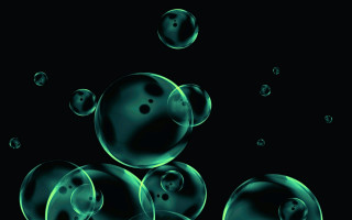 Bubbles glow holography digital planet - a bunch of bubbles free wallpaper
