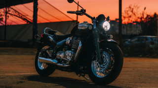 Motorcycle sunset parkinglot building car - daren bader free wallpaper