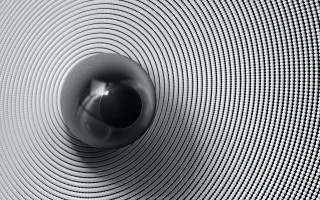 Black white speaker circular design - octane renderer free wallpaper