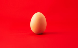 Egg shadow moon red minimalism - product photo free wallpaper