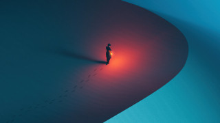 Person dark room red light - cinema 4 d free wallpaper
