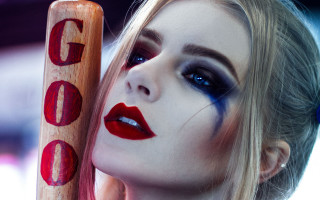 Woman makeup art bat go - international free wallpaper for desktop