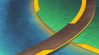 Curved road 3d abstract bauhaus - a computer free wallpaper