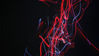 Red blue light painting holography - an abstract painting free wallpaper