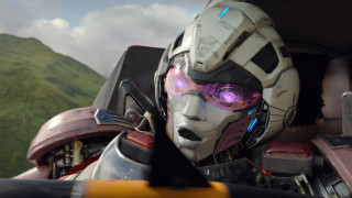 Robot helmet yellowcar mountains panfuturism - a helmet free wallpaper