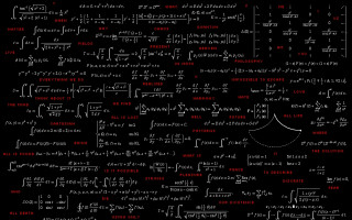 Black background red white numbers - number free wallpaper