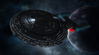 Galaxy spaceship aurora moon fireworks - its side free wallpaper