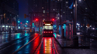 City street night neon cyberpunk - neon color free wallpaper