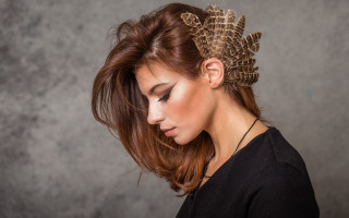 Woman brownhair comb profile jewelry - leesha hannigan free wallpaper for desktop