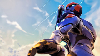 Futuristic man gun sky clouds - his hand and a sky background free wallpaper