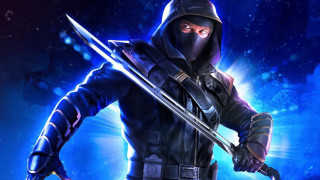 Ninja sword glowing aurora galaxy - glowing free wallpaper