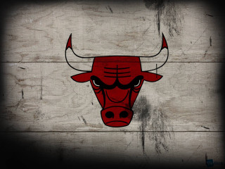 Bulls logo painted wooden wall - a red bull free wallpaper