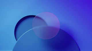 Blue abstract curved design holography - an gyeon free wallpaper for desktop
