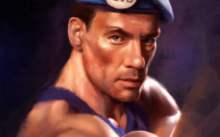 Man brown eyed old cobra - a digital painting style free wallpaper
