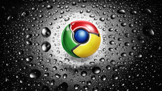 Chrome water drops holography astronaut - a wet surface free wallpaper