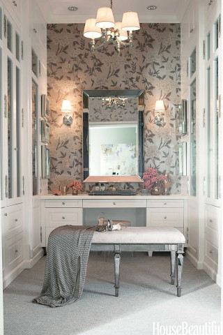 Bathroom vanity modern interior design - center area free wallpaper