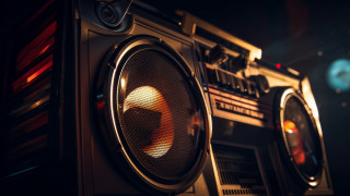Boombox stacked dark lighting cinematic - cinematic composition free wallpaper