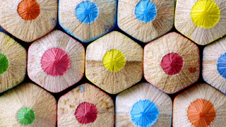 Colored pencils child drawing shiny - a childs free wallpaper