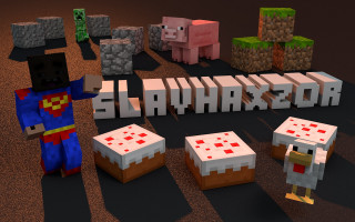 Minecraft characters group slaynarsor sign - daryush shokof free wallpaper