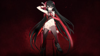 Woman red cape long black - a red cape free wallpaper