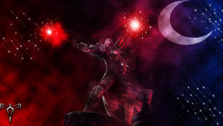 Man sword stage moon stars - cafer bater free wallpaper