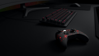 Black computer desk red black - filip hodas free wallpaper