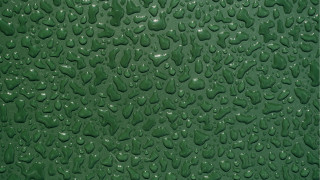 Green wall water drops photorealistic - a black border free wallpaper
