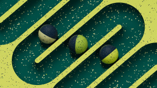 Green yellow balls speckled surface - a green surface free wallpaper