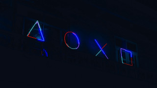 Xoxo neon sign night building - interactive free wallpaper